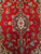 Vintage Persian Kashan in Floral Pattern in Red, Baby Blue, Ivory, Navy, The Persian Knot, SKU 1189