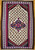 Vintage Persian Senneh Kilim 4x5 | Indigo Ivory Field