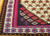 Mid-20th Century Vintage Persian Senneh (Bidjar) Kilim area rug with a central geometric medallion in dark blue, red, cream, yellow on an ivory field with small flower motifs. Ivory border with blue and red accent designs, The Persian Knot Gallery, SKU 14