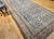 Late 19th century Persian Malayer gallery rug with abrash blue field, Herati pattern, and colorful borders, handwoven antique corridor carpet, The Persian Knot Gallery, SKU 1266