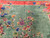Antique Chinese Art Deco Carpet 6x9 | Pastel Floral | Center Field Close-Up