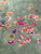 Antique Chinese Art Deco Carpet 6x9 | Pastel Floral | Lower Section Detail