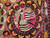 Vintage Uzbek Suzani Embroidery | Silk on Cotton | Center Section Detail