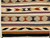 Vintage Native American Navajo Saddle Blanket in Stripe  Pattern in Cream, Brown, Red, The Persian Knot, SKU 1511