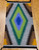 Antique Navajo Rug 1x3 | Geometric, Natural Dyes | Full View on Floor