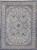 Extremely Fine Weave Persian Nain Habibian in Floral Pattern with Silk Highlights in Ivory, Baby Blue, Caramel, Navy Blue, The Persian Knot, SKU 1243