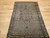 Antique Persian Senneh Rug 4x6 | 19th Century Chocolate Blue | Top Section Detail