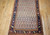 19th Century Persian Bidjar Runner in Allover Paisley Pattern in Ivory, Navy,  @thepersianknot, SKU 1410