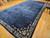 Antique Chinese Art Deco Rug 11x20 | Navy Minimalist | In-Room View 4