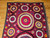 Vintage Uzbek Suzani Silk Embroidery | Handcrafted Central Asia | Top Section Detail