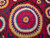 Vintage Uzbek Suzani Silk Embroidery | Handcrafted Central Asia | Border Detail