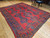 Antique Turkish Oushak Rug 9x11 | Red Geometric | In-Room View 11