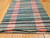 Vintage American Rag Runner 2x43 | Green Pink Stripe | Center Section Detail