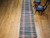 Vintage American Rag Runner 2x43 | Green Pink Stripe | In-Room View 2