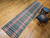 Vintage American Rag Runner 2x43 | Green Pink Stripe | In-Room View 3
