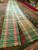 Vintage American Rag Runner 2x43 | Green Pink Stripe | In-Room View 9