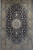 Vintage Persian Nain Rug 4x7 | Dark Blue Field