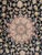 Vintage Persian Nain Rug 4x7 | Dark Blue Field | Full View on Floor