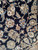 Vintage Persian Nain Rug 4x7 | Dark Blue Field | Lower Section Detail