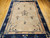 Antique Chinese Peking Rug 9x11 | Flower Vase | Full View on Floor