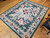 Vintage Floral Dhurrie Kilim 8x10 | Indian Flatweave | Full View on Floor