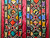 Vintage Uzbek Silk Quilt in Red, Turquoise, Ivory, Black, Green, Yellow,  @thepersianknot  , SKU 1671