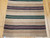 Vintage American Rag Runner 3x12 | Tan Green Pink | Lower Section Detail