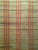 Vintage American Rag Runner 3x13 | Tan Red Stripe | Full View on Floor