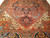 19th Century Near Square Size Persian Serapi in Terracotta, Green, Baby Blue, Yellow, Pink 1010, The Persian Knot, SKU 1010