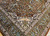 Antique Persian Tabriz Rug 10x13 | Simorgh Firebird | Border Detail