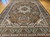 Antique Persian Tabriz Rug 10x13 | Simorgh Firebird | Top Section Detail