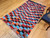 Vintage Moroccan Boucherouite Shag Rug 5x8 | Multicolor | Border Detail