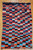 Vintage Moroccan Boucherouite Shag Rug 5x8 | Multicolor | Full View on Floor