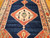 Vintage Turkish Azari in Serapi Pattern in Navy Blue, Green, Ivory, Red, The Persian Knot, SKU 1011