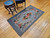 Antique American Hooked Rug 2x3 | Folk Art Floral | In-Room View 12