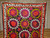 Vintage Uzbek Suzani Silk Embroidery | Handcrafted Central Asia | Top Section Detail