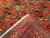 Antique Turkmen Rug | Gul Pattern, Deep Red | In-Room View 3