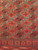 Antique Turkmen Rug | Gul Pattern, Deep Red | Lower Section Detail