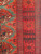 Antique Turkmen Rug | Gul Pattern, Deep Red | Border Detail