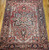 Vintage Room Size Persian Heriz Serapi in Brick-Red, Blue, Pink, Green, Yellow, The Persian Knot, SKU 1397