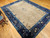 Antique Chinese Peking Rug 9x12 | Gray Field Vase | In-Room View 3