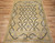 Vintage French Area Rug in Allover Geometric Pattern in Yellow, Blue, Black , The Persian Knot, SKU 1156