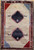 Vintage Persian Gabbeh Rug 2x4 | Animal Diamond Motif