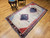 Vintage Persian Tribal Gabbeh Area Rug in Ivory, Blue, Red,  @thepersianknot  , SKU 1168