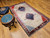 Vintage Persian Tribal Gabbeh Area Rug in Ivory, Blue, Red,  @thepersianknot  , SKU 1168