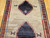 Vintage Persian Gabbeh Rug 2x4 | Animal Diamond Motif | Center Section Detail