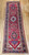 Antique Persian Heriz Rug 2x6 | Bold Medallion | Full View on Floor