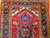 Antique Persian Heriz Rug 2x6 | Bold Medallion | Center Field Close-Up