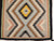 Antique Navajo Rug 2x3 | Geometric, Natural Dyes | Full View on Floor