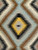 Antique Navajo Rug 2x3 | Geometric, Natural Dyes | Border Detail